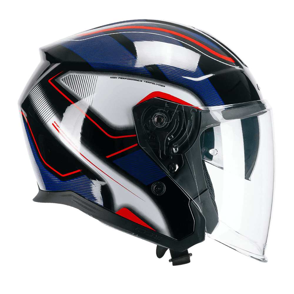 קסדת כביש 3/4 CGM 136 RNA כחול מבריק