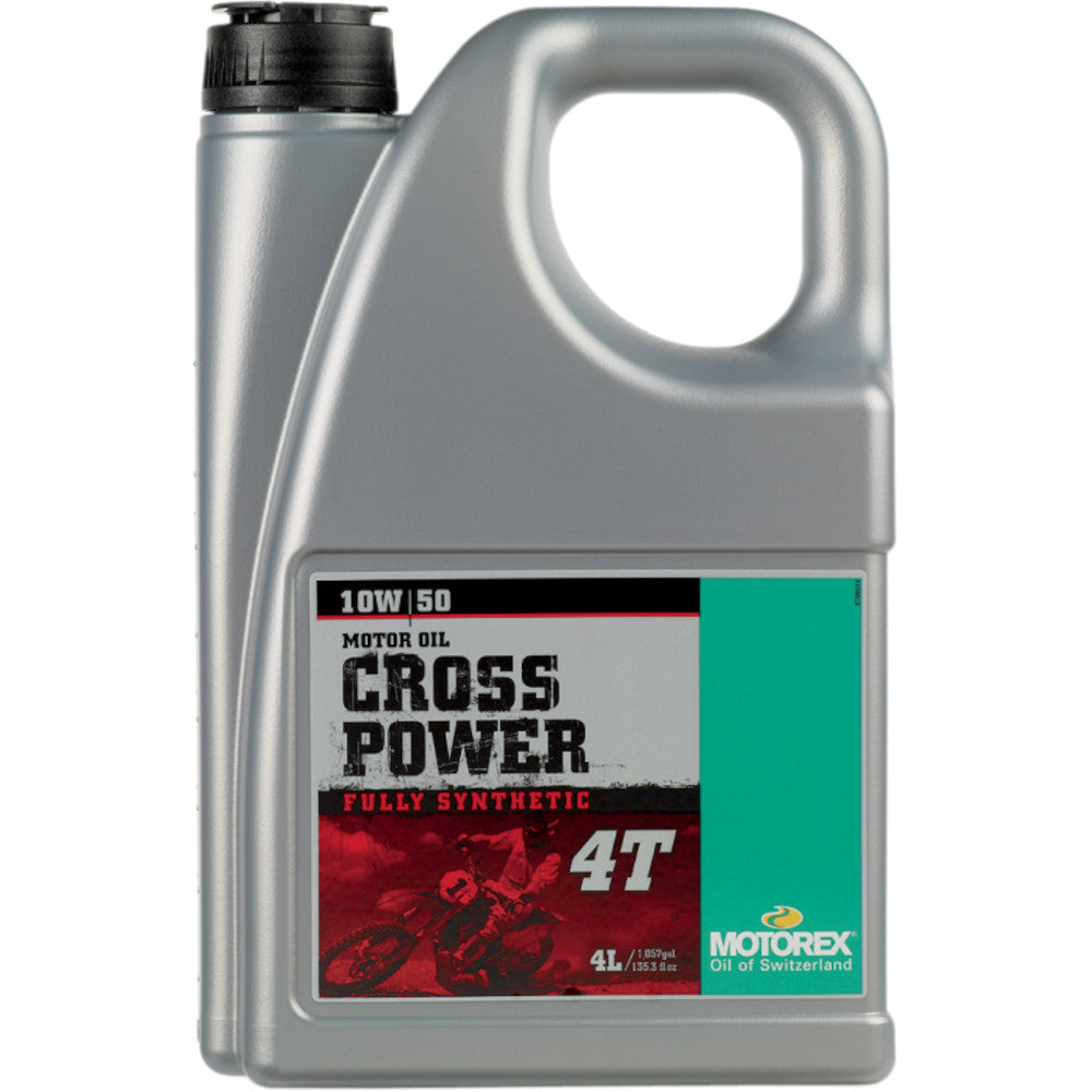 שמן מנוע סינתטי מלא 4ליטר MOTOREX CROSS POWER 4T 10W/50 - MOTOREX