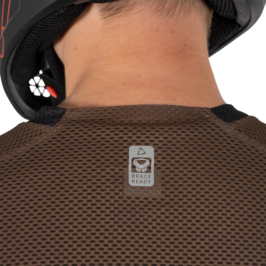 חולצת רכיבה ארוכה גברים MTB Gravity 4.0 Cream V25