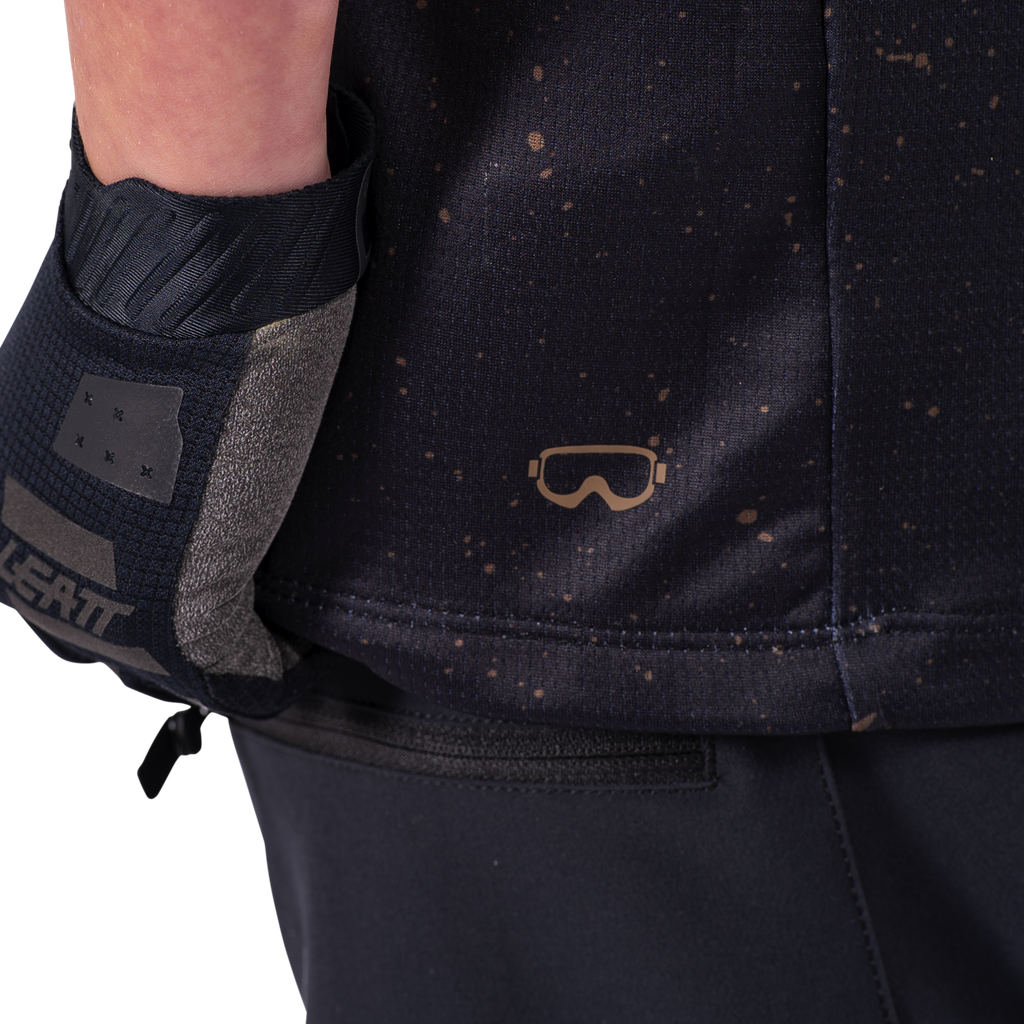 חולצת רכיבה קצרה ילדים MTB Enduro 3.0 Black Jr V25