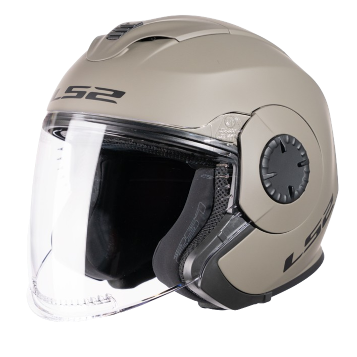 קסדת כביש 3/4 LS2 OF570 VERSO SOLID MATT SAND חול אדמה