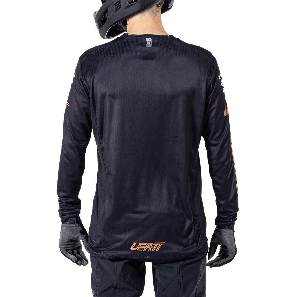 חולצת רכיבה ארוכה גברים MTB Enduro 4.0 Black V25