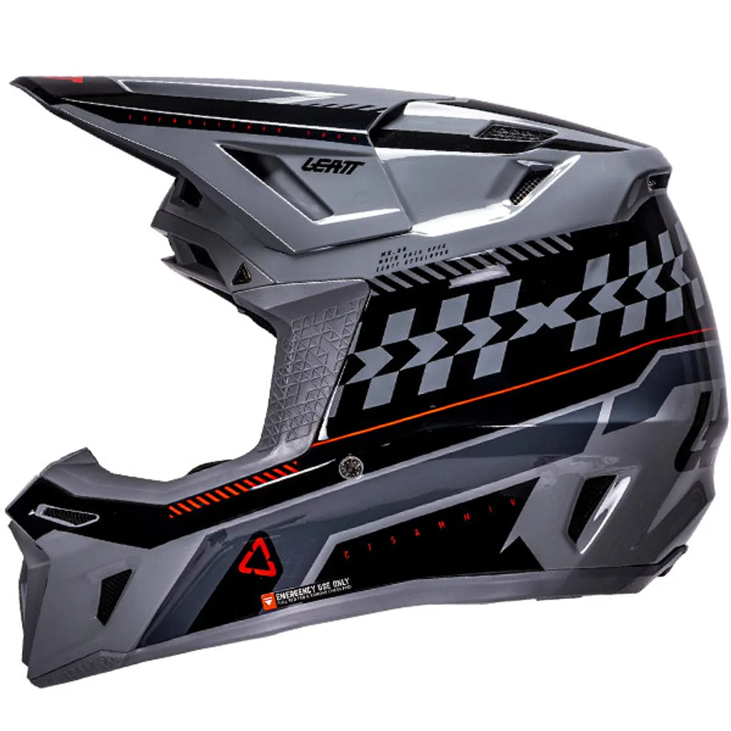 קיט קסדה ומשקף Leatt Moto 8.5 Grey V26