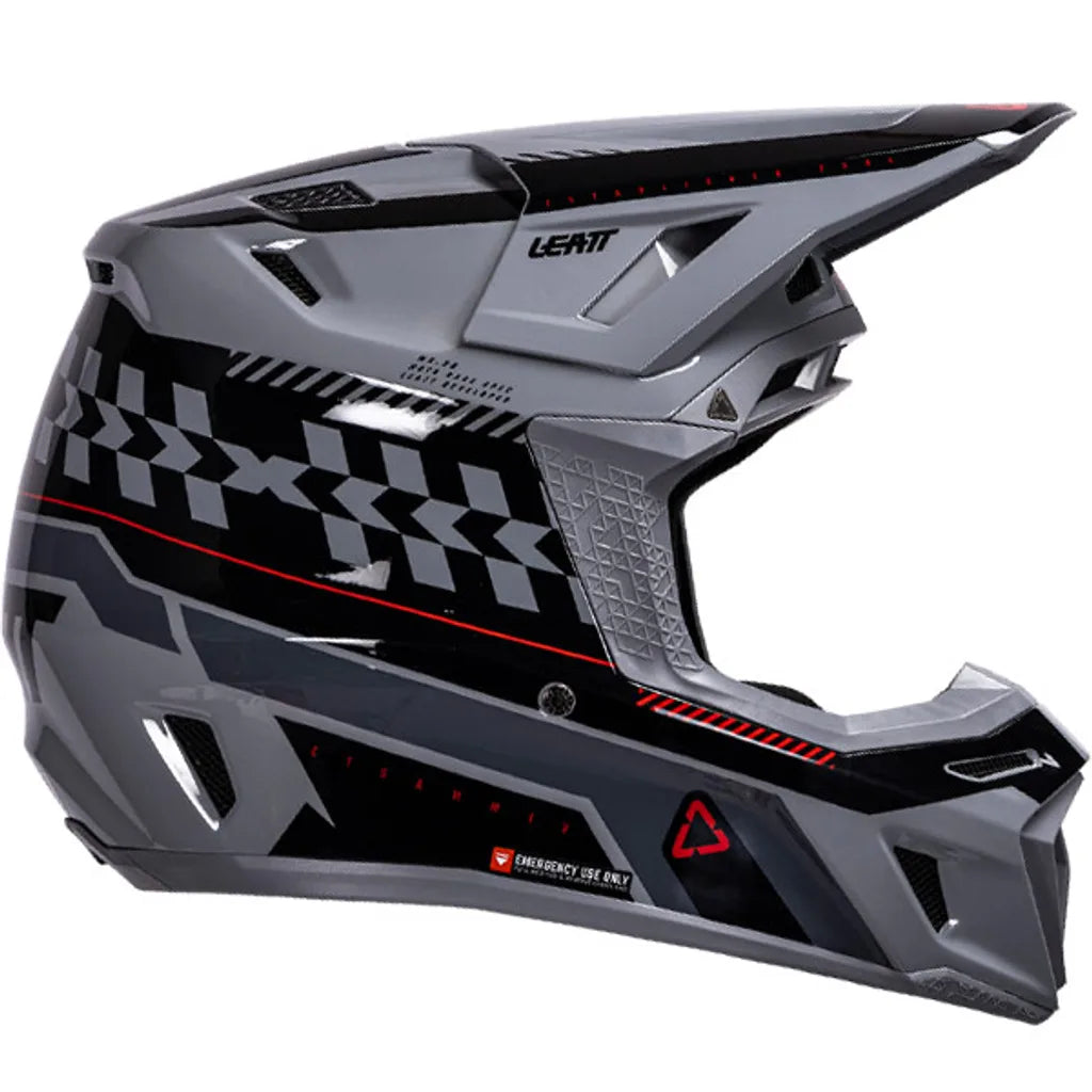 קיט קסדה ומשקף Leatt Moto 8.5 Grey V26