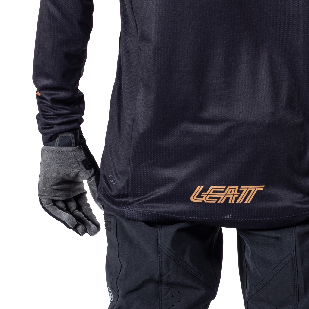 חולצת רכיבה ארוכה גברים MTB Enduro 4.0 Black V25