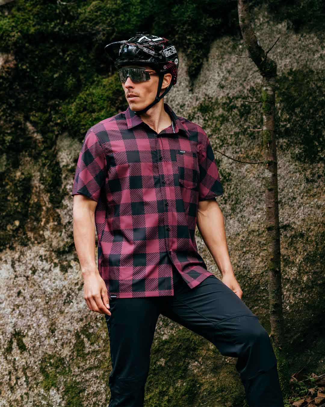 חולצת רכיבה קצרה גברים Tech Party l Nelson