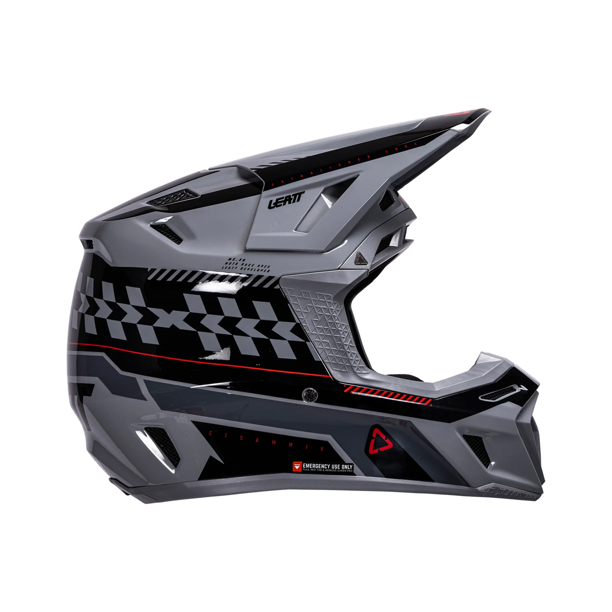 קיט קסדה ומשקף Leatt Moto 8.5 Grey V26 + Goggles 5.5 - Leatt