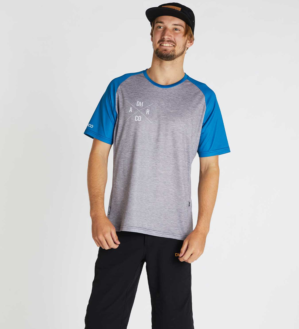 חולצת רכיבה קצרה גברים Gravity | Blue Storm