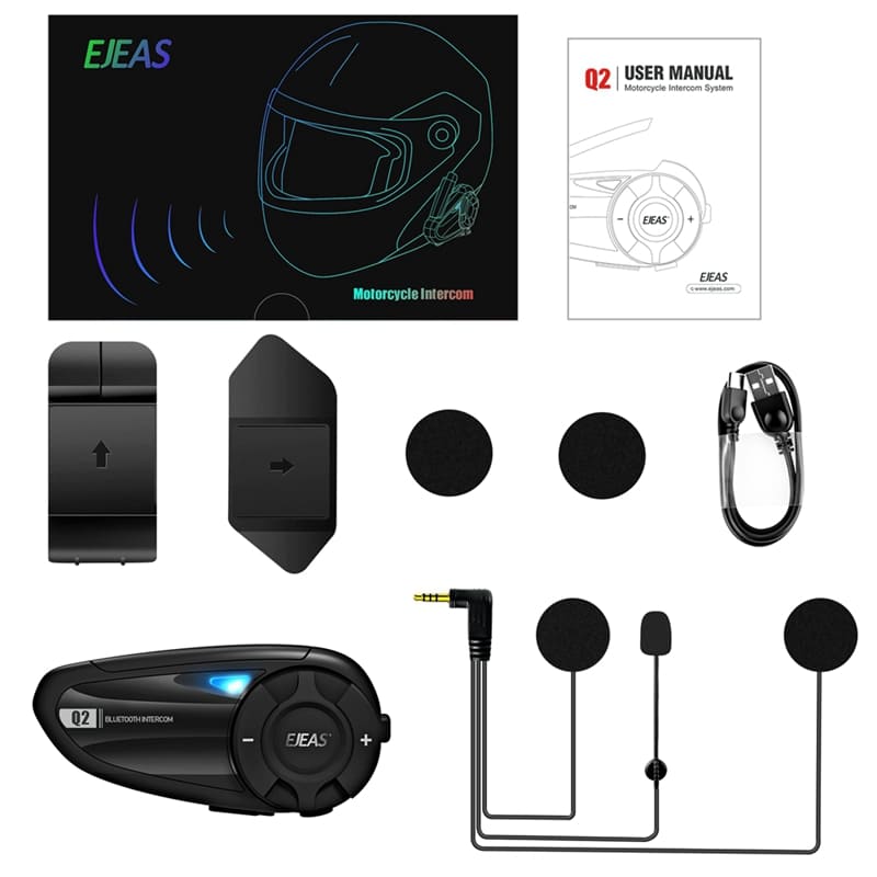דיבורית Bluetooth לקסדה EJEAS Q2