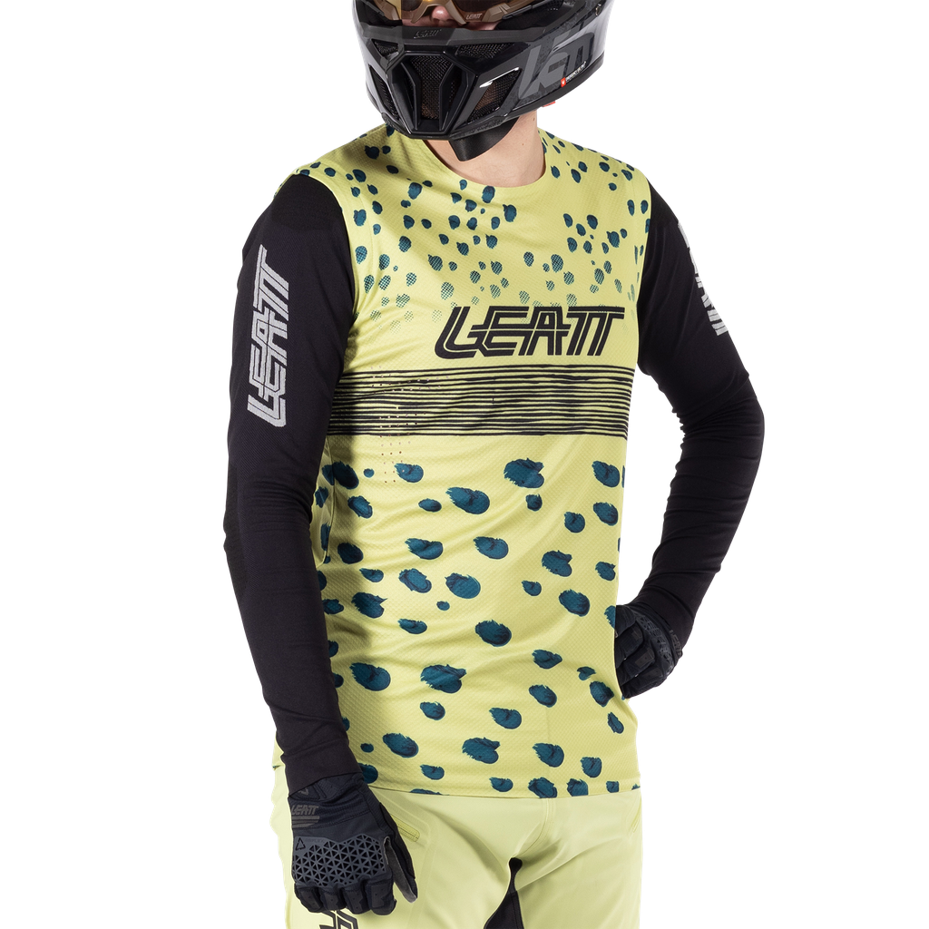 חולצת רכיבה ארוכה גברים MTB Gravity 5.0 Mojito V25