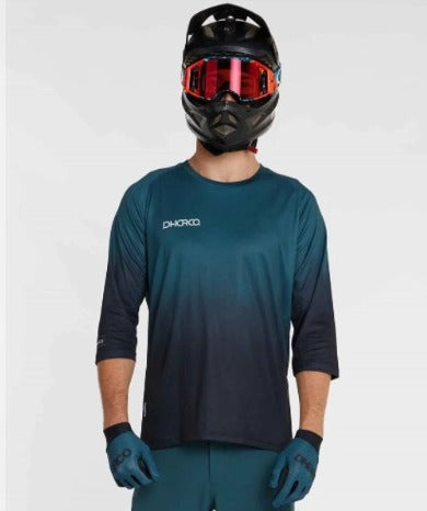 חולצת רכיבה 3/4 גברים Gravity | Ocean Tide