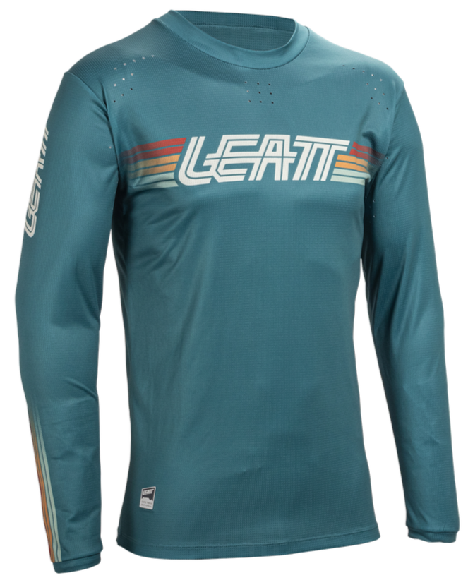 חולצת רכיבה ארוכה גברים MTB Enduro 4.0 Teal V25