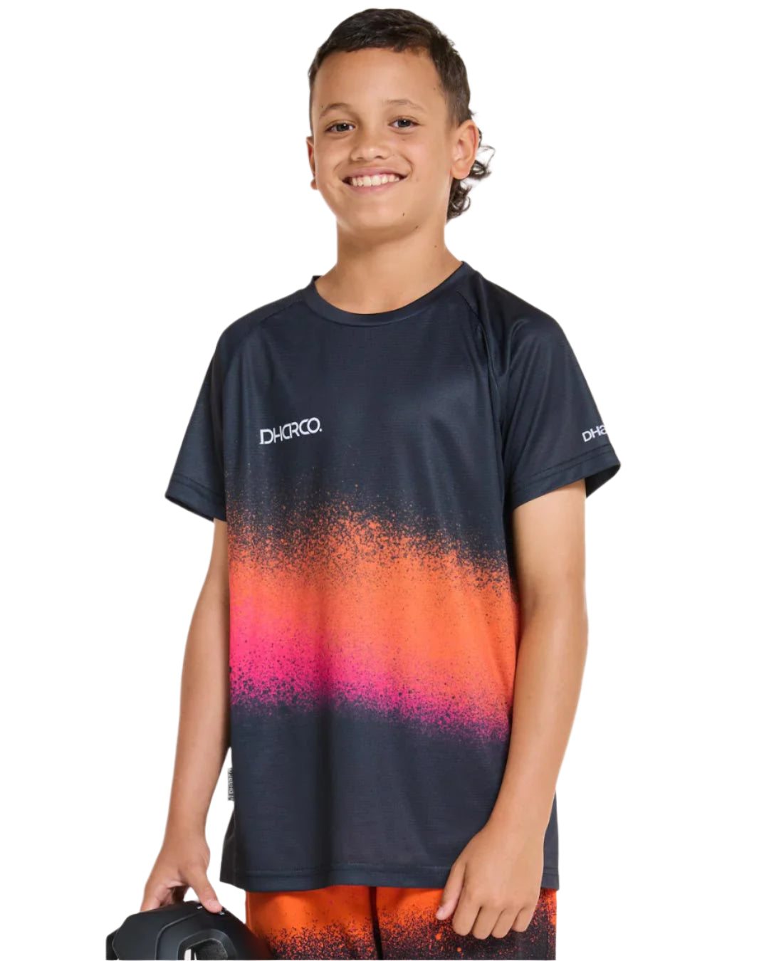 חולצת רכיבה קצרה ילדים Black Snake