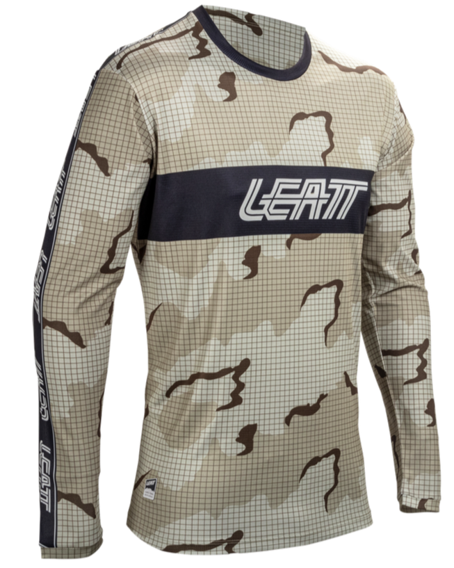 חולצת רכיבה ארוכה גברים MTB Gravity 3.0 Desert V25