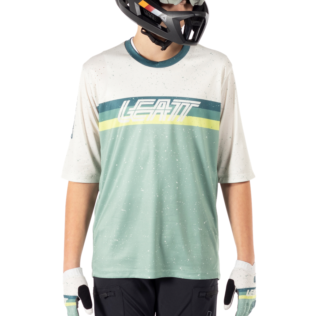 חולצת רכיבה קצרה ילדים MTB Enduro 3.0 Pistachio Jr V25