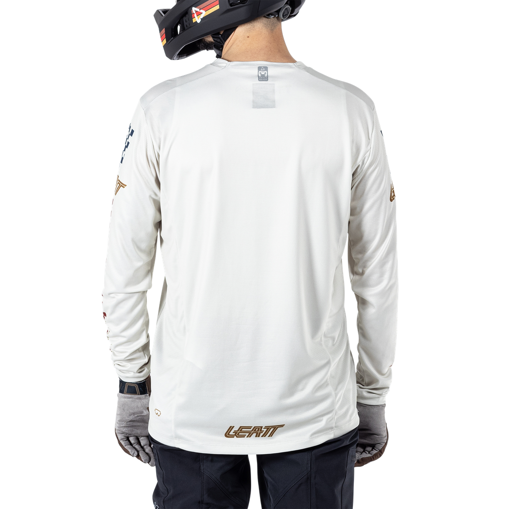 חולצת רכיבה ארוכה גברים MTB Enduro 4.0 Cream V25