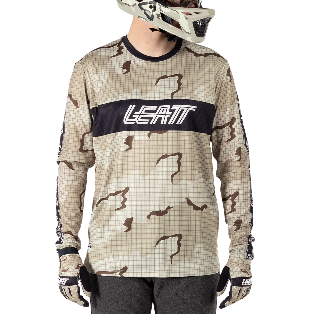 חולצת רכיבה ארוכה גברים MTB Gravity 3.0 Desert V25