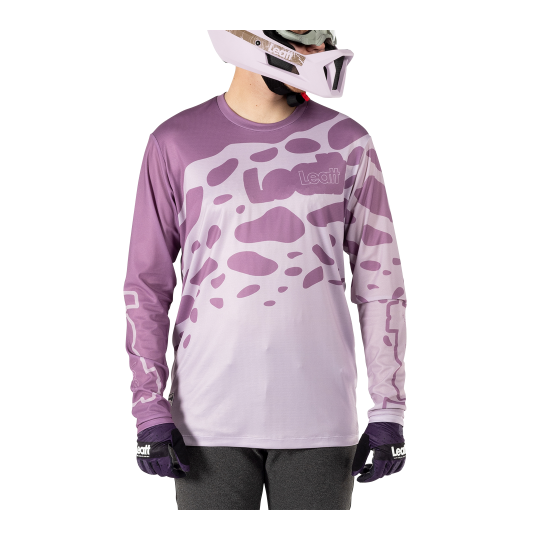 חולצת רכיבה ארוכה גברים MTB Gravity 3.0 Lavender V25