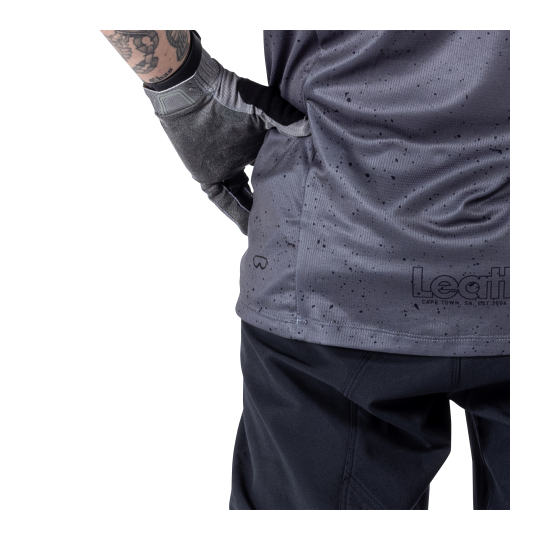 חולצת רכיבה קצרה גברים MTB Enduro 3.0 Graphite V25