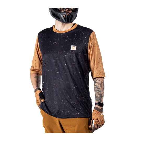 חולצת רכיבה קצרה גברים MTB Enduro 3.0 Rust V25