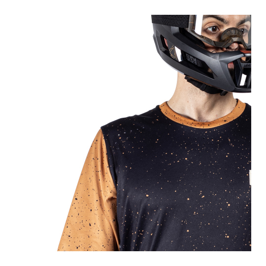 חולצת רכיבה קצרה גברים MTB Enduro 3.0 Rust V25