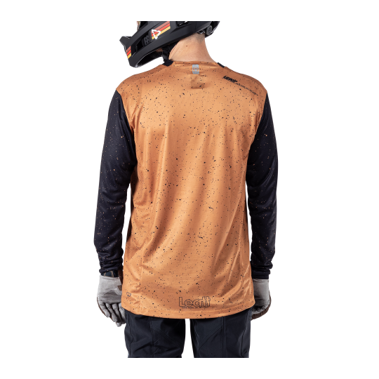 חולצת רכיבה ארוכה גברים MTB Enduro 4.0 Rust V25