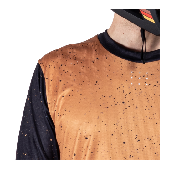 חולצת רכיבה ארוכה גברים MTB Enduro 4.0 Rust V25