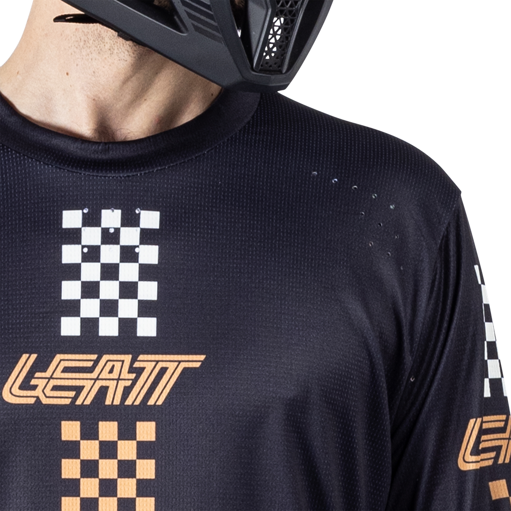 חולצת רכיבה ארוכה גברים MTB Enduro 4.0 Black V25