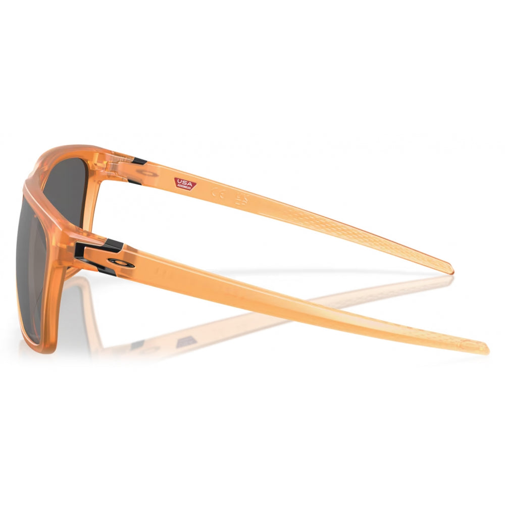 Oakley Leffingwell Coalesce Collection Prizm Black Polarized Lenses, Matte Transparent Ginger Frame