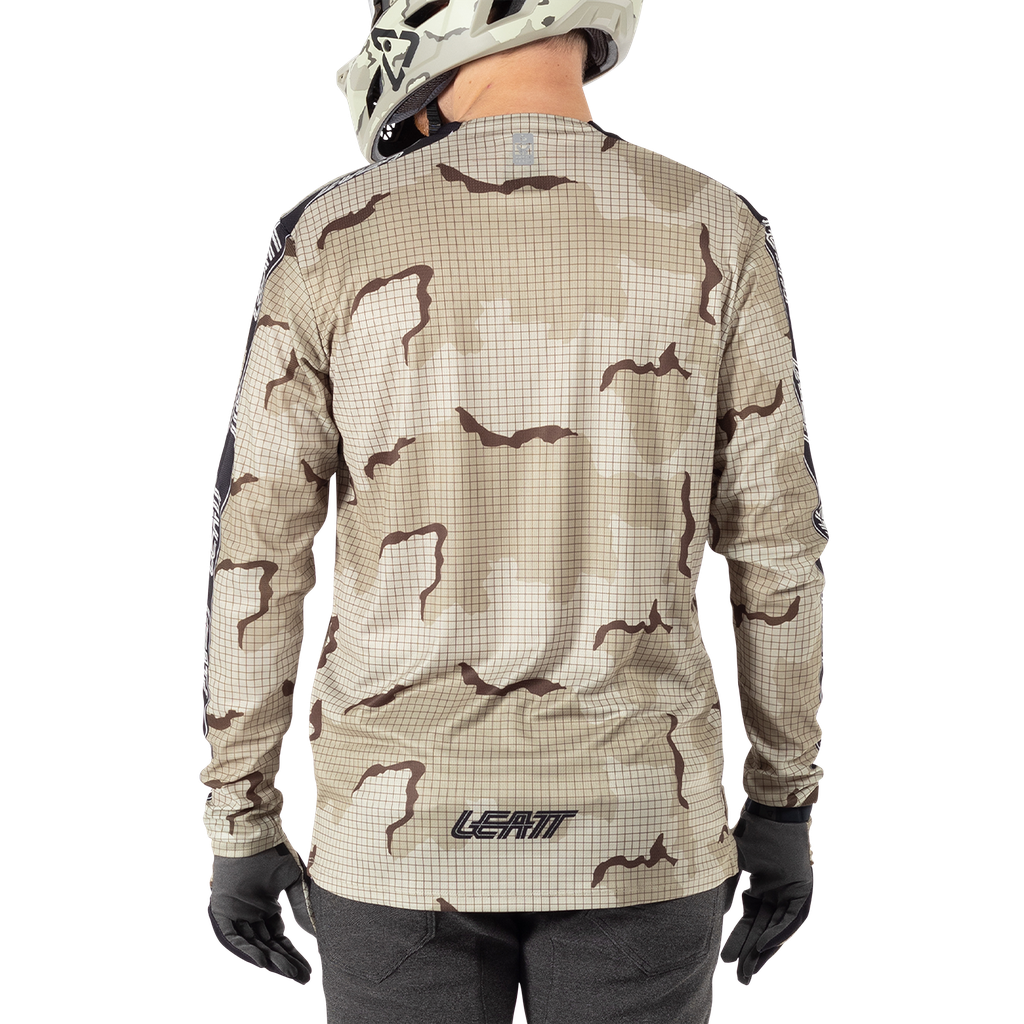חולצת רכיבה ארוכה גברים MTB Gravity 3.0 Desert V25