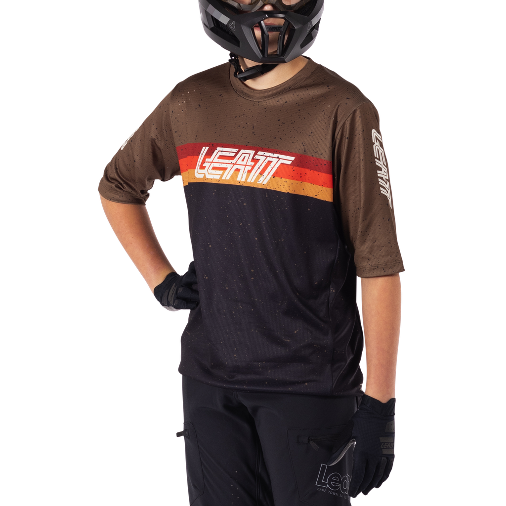 חולצת רכיבה קצרה ילדים MTB Enduro 3.0 Black Jr V25