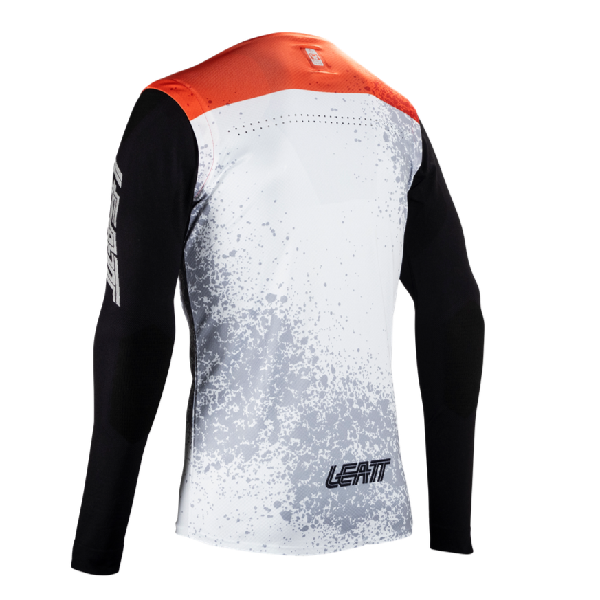 חולצת רכיבה ארוכה גברים MTB Gravity 5.0 White V25