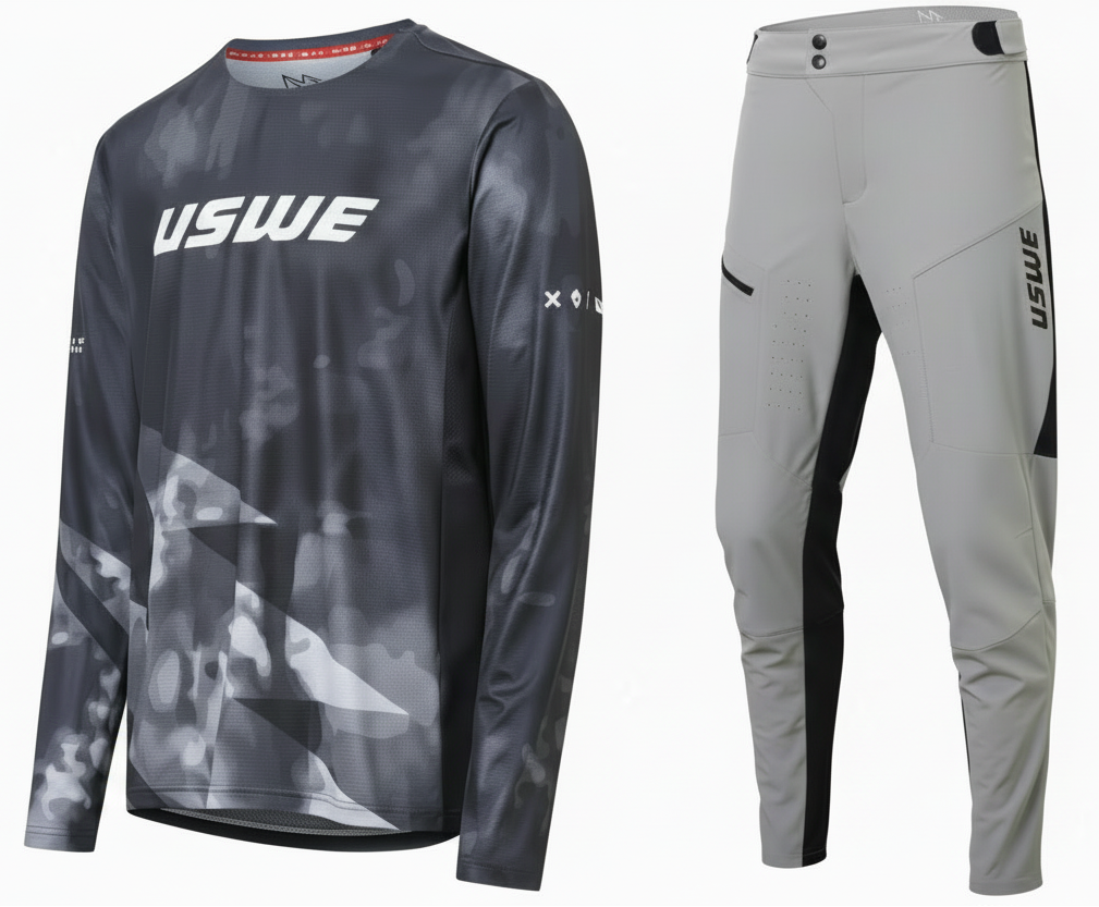 סט מכנס וחולצה USWE MTB אפור
