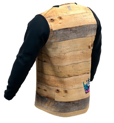 חולצת רכיבה ארוכה גברים MTB Gravity 3.0 Woody