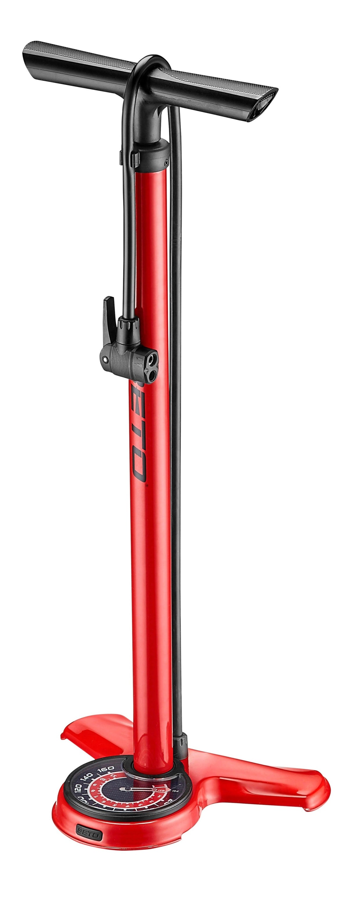 משאבת רצפה עם מד לחץ אוויר מוגדל