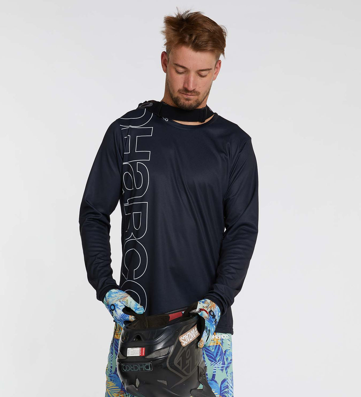 חולצת רכיבה ארוכה גברים Gravity Shadow