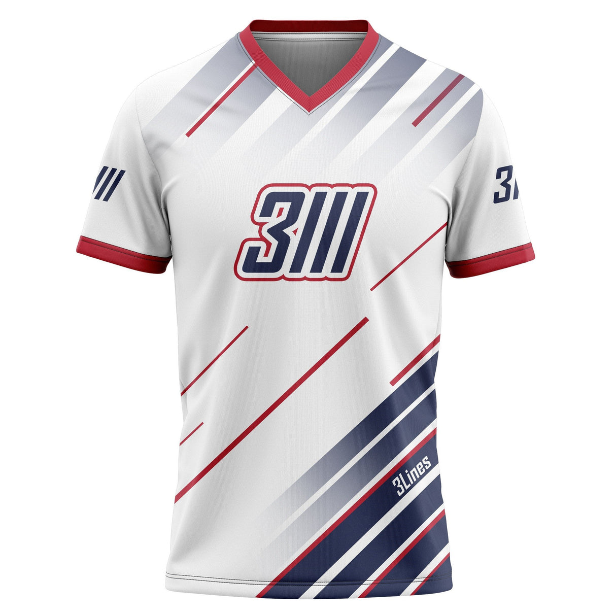 חולצת רכיבה קצרה 3Lines Red