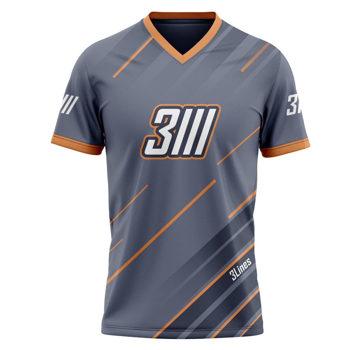 חולצת רכיבה קצרה 3 Lines Purple