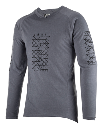 חולצת רכיבה ארוכה גברים MTB Gravity 2.0 Titanium