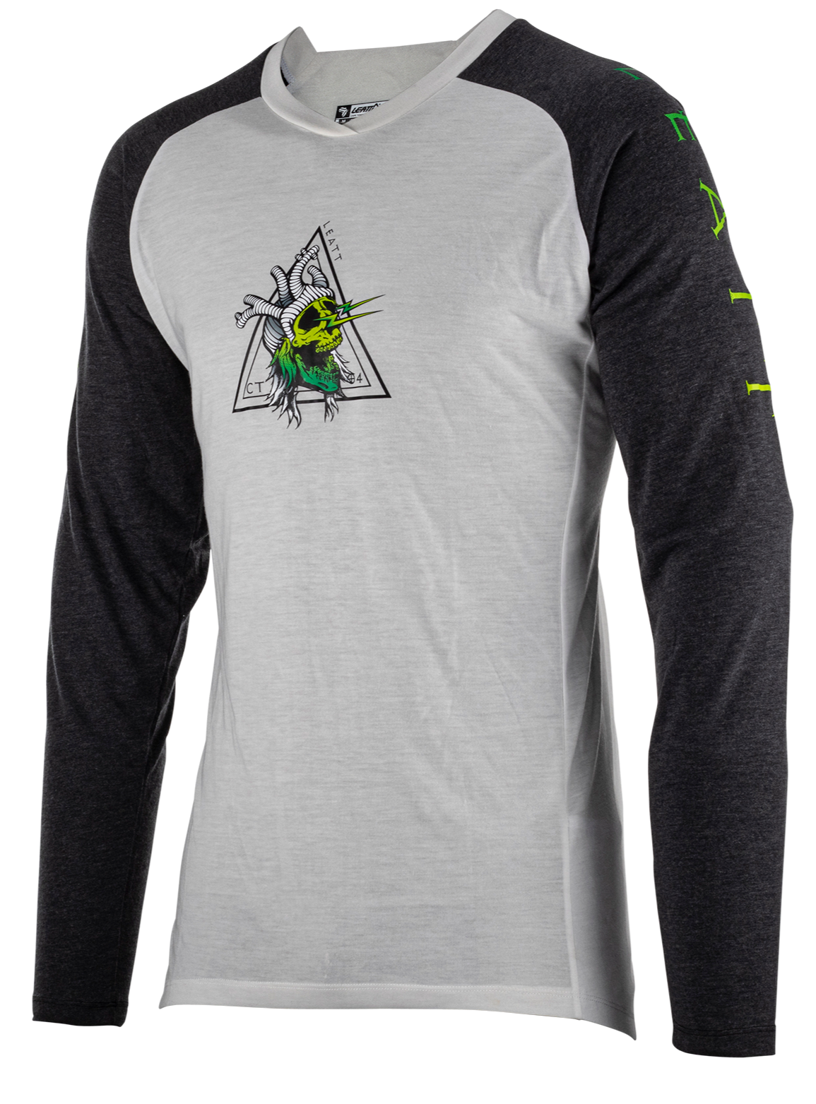 חולצת רכיבה ארוכה גברים MTB Gravity 2.0 Zombie