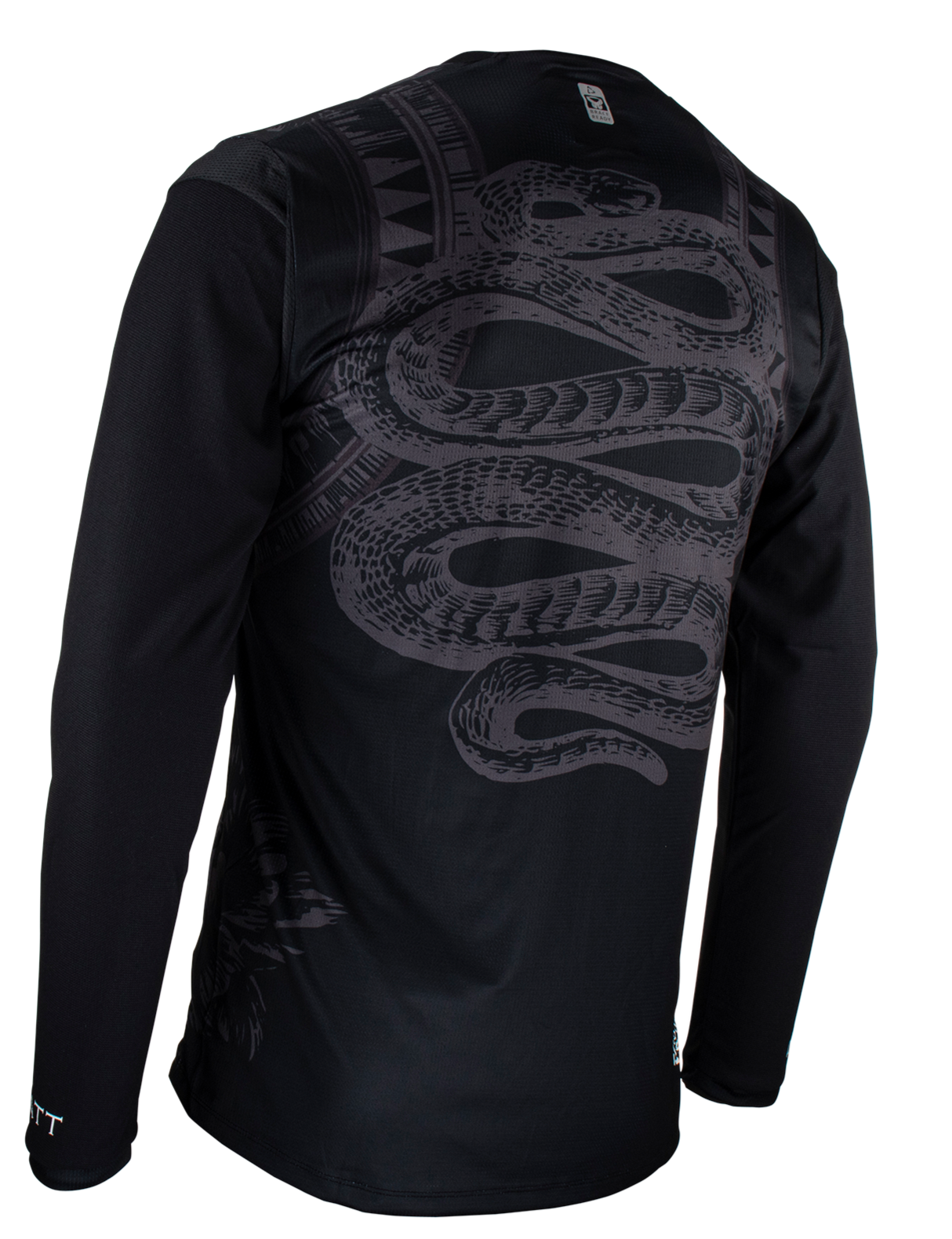 חולצת רכיבה ארוכה גברים MTB Gravity 3.0 Blk