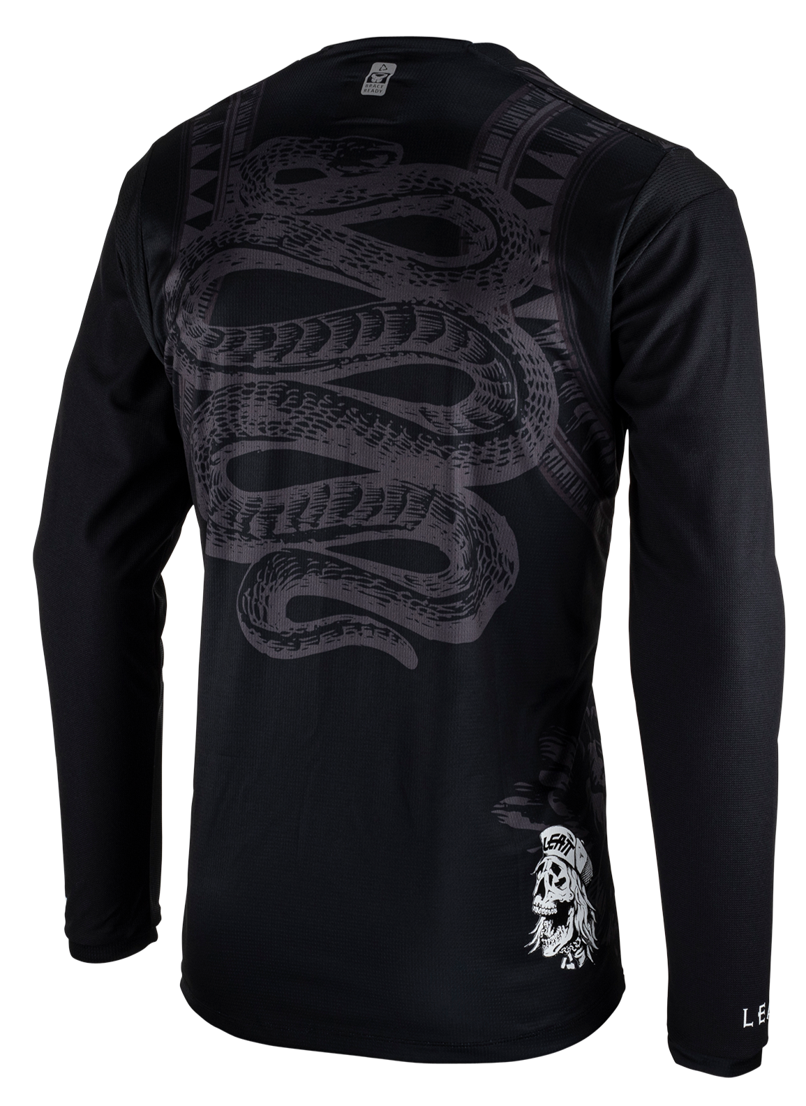 חולצת רכיבה ארוכה גברים MTB Gravity 3.0 Blk