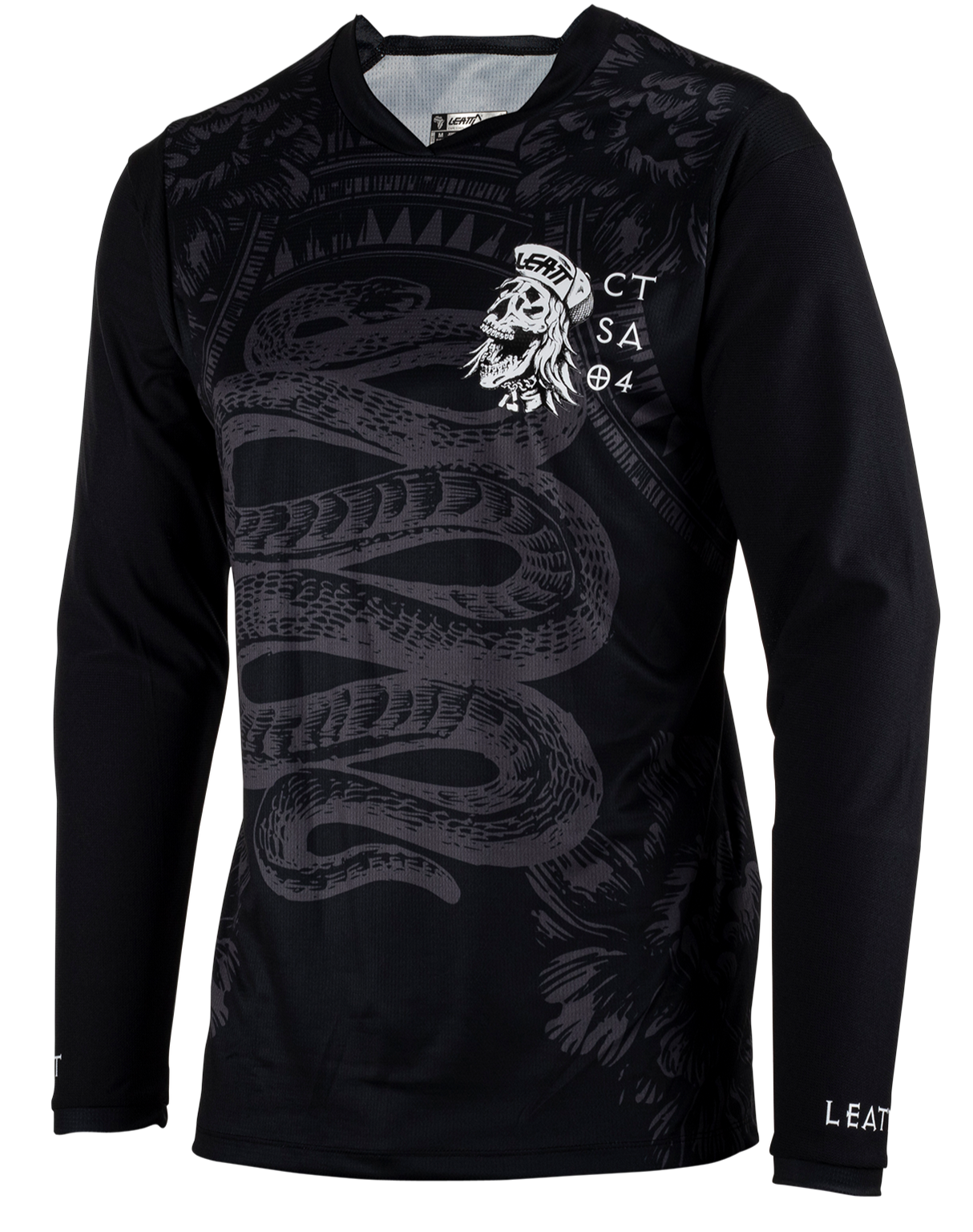 חולצת רכיבה ארוכה גברים MTB Gravity 3.0 Blk