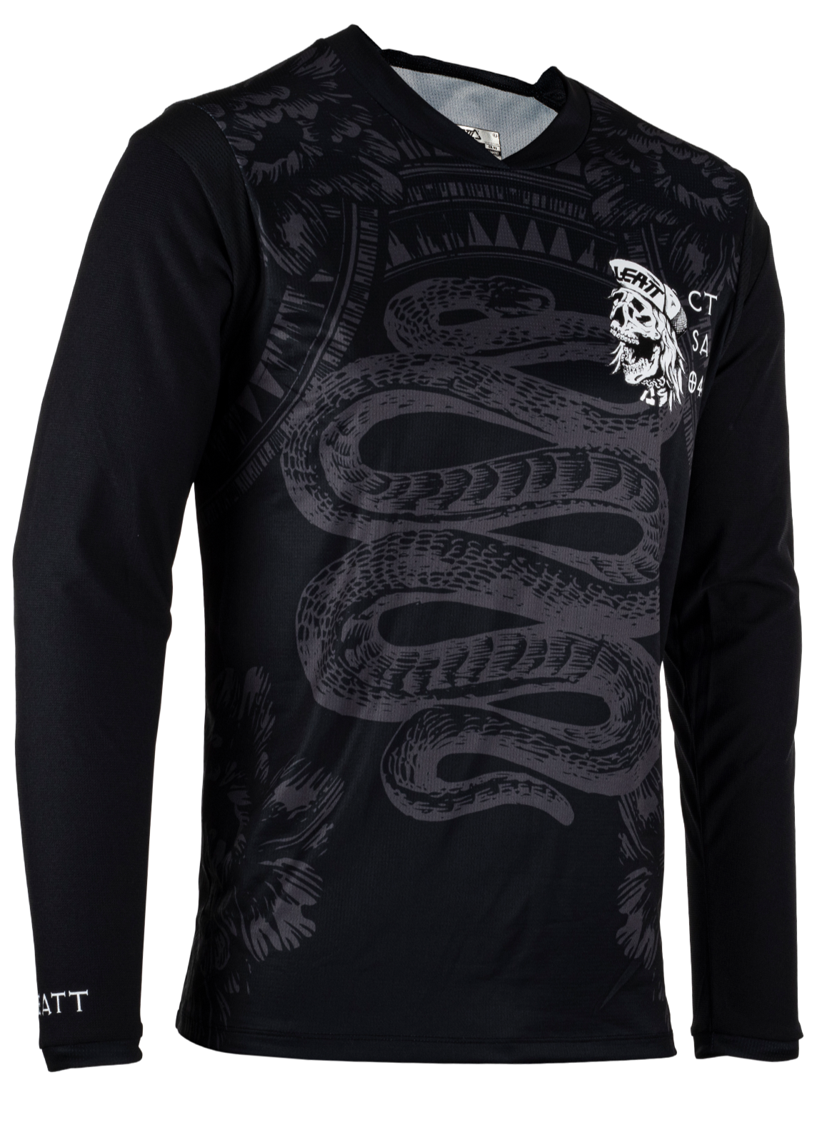 חולצת רכיבה ארוכה גברים MTB Gravity 3.0 Blk