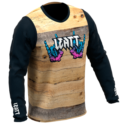 חולצת רכיבה ארוכה גברים MTB Gravity 3.0 Woody