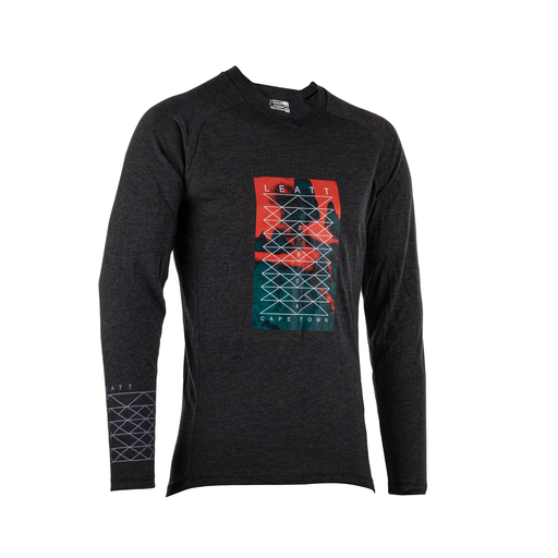 חולצת רכיבה ארוכה גברים MTB Gravity 2.0 Black