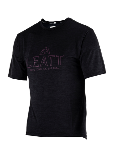 חולצת רכיבה קצרה גברים MTB Trail 1.0 V23 Black