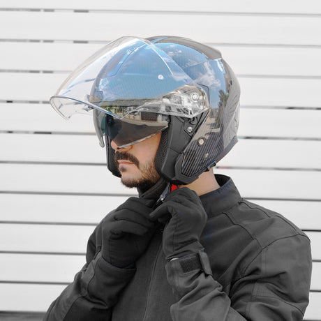 קסדת כביש 3/4 CGM 136 RNA קרבון מט