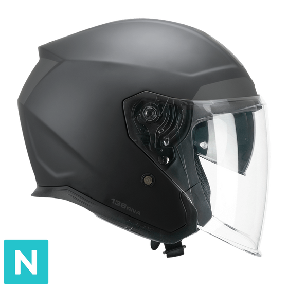 קסדת כביש 3/4 CGM 136 RNA שחור מט - CGM