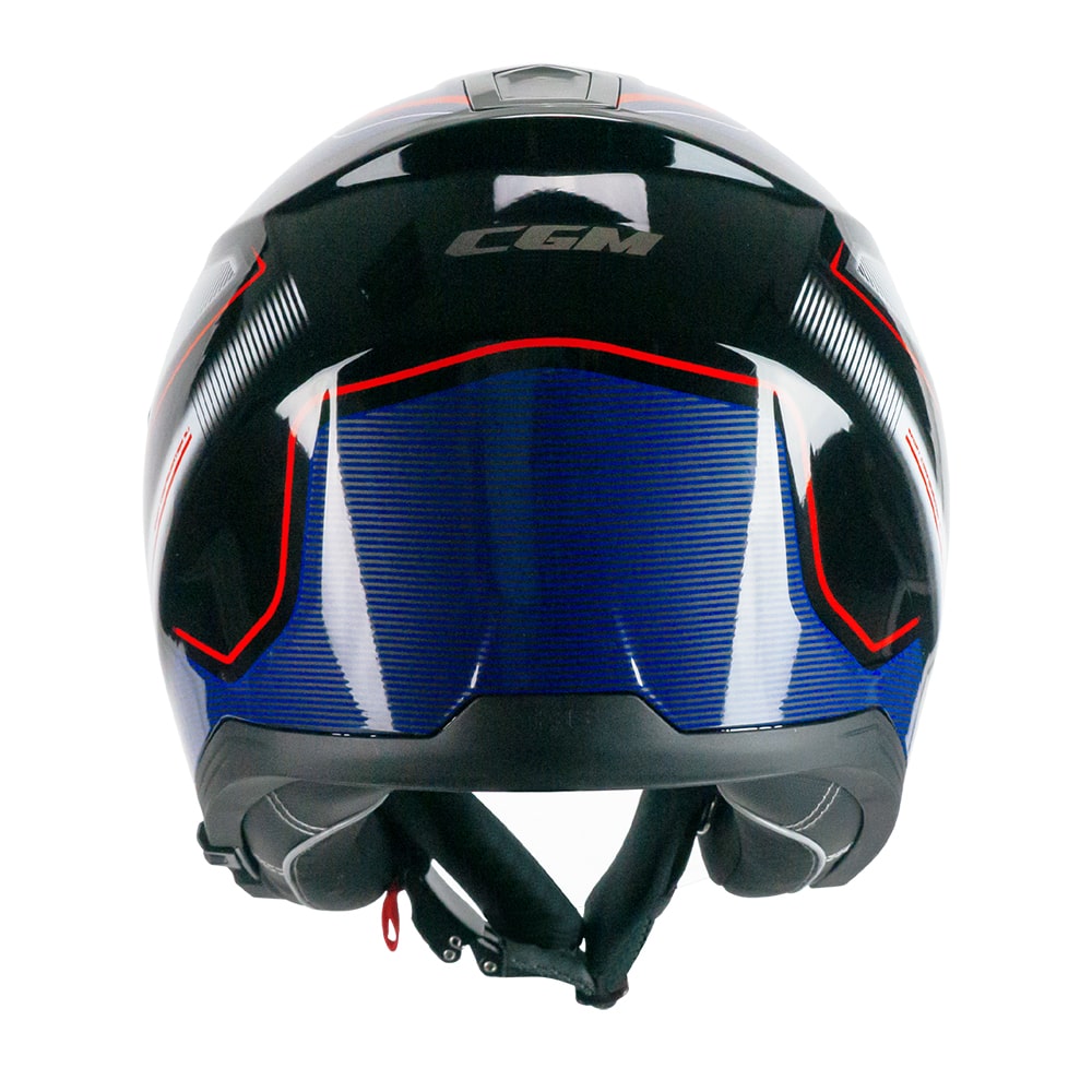 קסדת כביש 3/4 CGM 136 RNA כחול מבריק